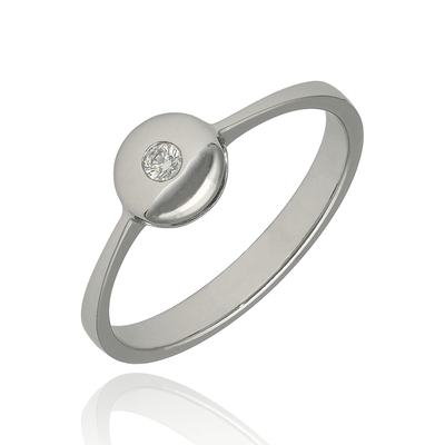 Fehér arany gyűrű 53-as méret (535E)